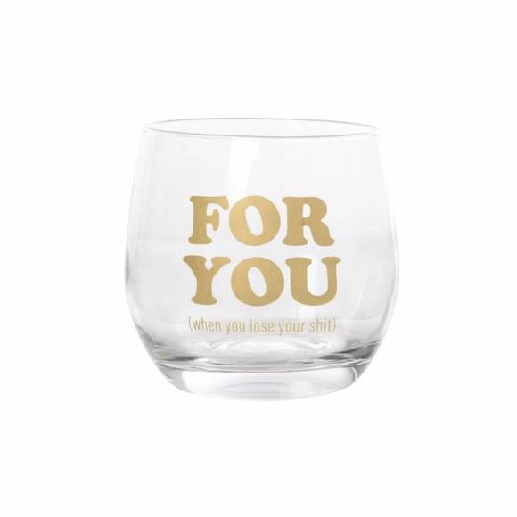 NEW TOTALEE GIFT you & me stemless glasses in transparent - Picture 4 of 4